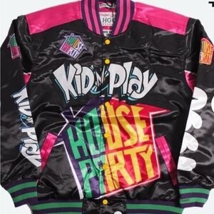 House Party Kids Jacket - Black and Pink